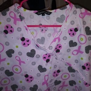 Medium scrub top tie back